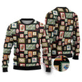 Aussie Birds Christmas La La Land Ugly Christmas Sweater Black Vintage Stamp Edition - Aussie Hoodie