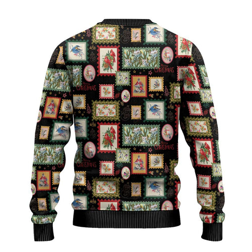 Aussie Birds Christmas La La Land Ugly Christmas Sweater Black Vintage Stamp Edition - Aussie Hoodie