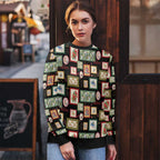 Aussie Birds Christmas La La Land Ugly Christmas Sweater Black Vintage Stamp Edition - Aussie Hoodie