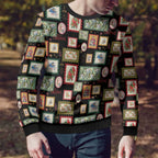 Aussie Birds Christmas La La Land Ugly Christmas Sweater Black Vintage Stamp Edition - Aussie Hoodie