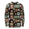 Aussie Birds Christmas La La Land Long Sleeve Shirt Black Vintage Stamp Edition - Aussie Hoodie