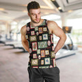 Aussie Birds Christmas La La Land Men Tank Top Black Vintage Stamp Edition - Aussie Hoodie