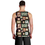 Aussie Birds Christmas La La Land Men Tank Top Black Vintage Stamp Edition - Aussie Hoodie