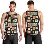 Aussie Birds Christmas La La Land Men Tank Top Black Vintage Stamp Edition - Aussie Hoodie