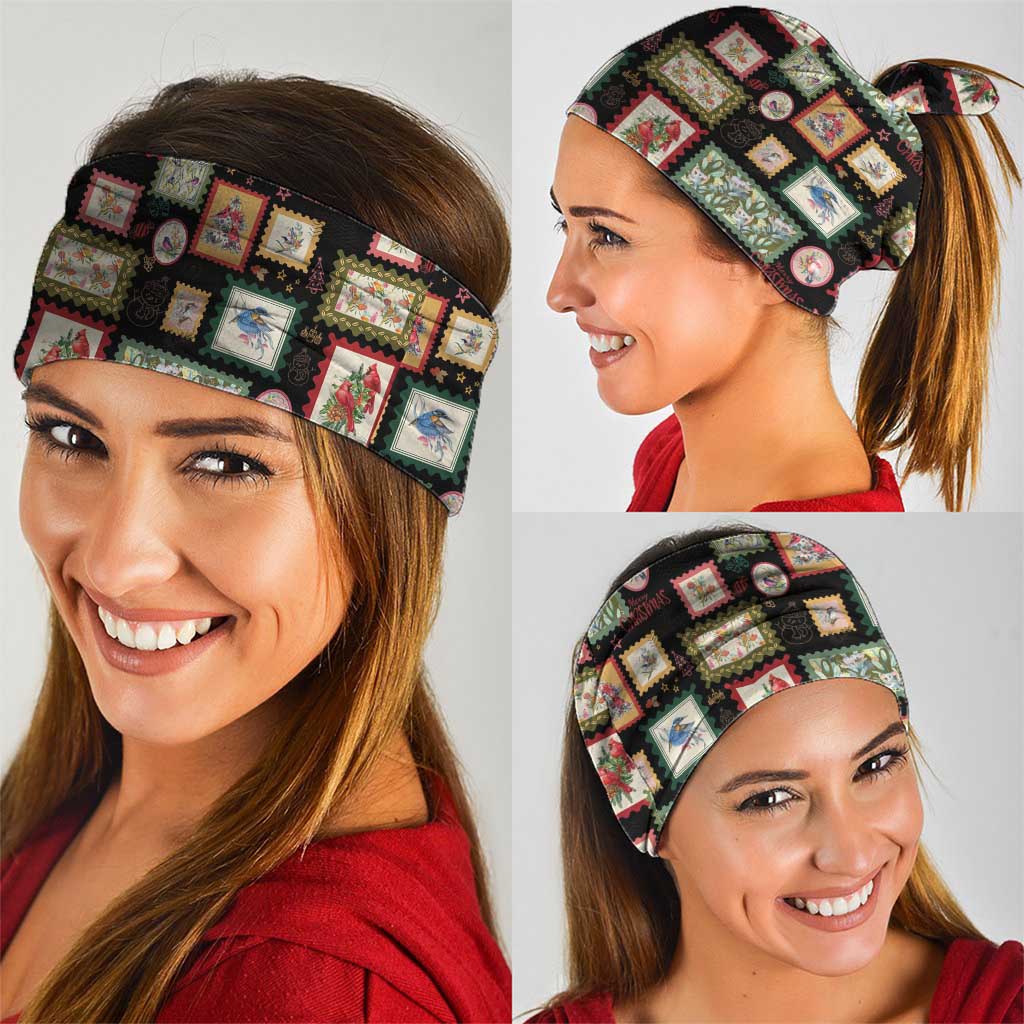 Aussie Birds Christmas La La Land Neck Gaiter Black Vintage Stamp Edition - Aussie Hoodie