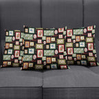 Aussie Birds Christmas La La Land Pillow Cover Black Vintage Stamp Edition - Aussie Hoodie