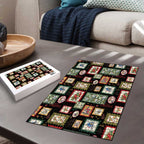 Aussie Birds Christmas La La Land Puzzle Black Vintage Stamp Edition - Aussie Hoodie