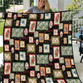 Aussie Birds Christmas La La Land Quilt Black Vintage Stamp Edition - Aussie Hoodie