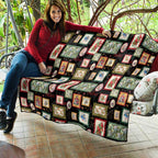 Aussie Birds Christmas La La Land Quilt Black Vintage Stamp Edition - Aussie Hoodie