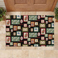 Aussie Birds Christmas La La Land Rubber Doormat Black Vintage Stamp Edition - Aussie Hoodie