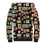 Aussie Birds Christmas La La Land Sherpa Hoodie Black Vintage Stamp Edition - Aussie Hoodie