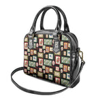 Aussie Birds Christmas La La Land Shoulder Handbag Black Vintage Stamp Edition - Aussie Hoodie