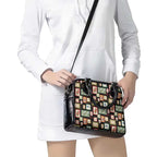 Aussie Birds Christmas La La Land Shoulder Handbag Black Vintage Stamp Edition - Aussie Hoodie