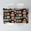 Aussie Birds Christmas La La Land Tablecloth Black Vintage Stamp Edition - Aussie Hoodie
