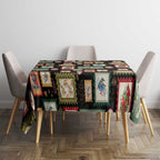 Aussie Birds Christmas La La Land Tablecloth Black Vintage Stamp Edition - Aussie Hoodie