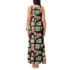 Aussie Birds Christmas La La Land Tank Maxi Dress Black Vintage Stamp Edition - Aussie Hoodie