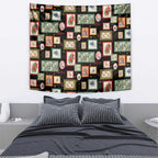 Aussie Birds Christmas La La Land Tapestry Black Vintage Stamp Edition - Aussie Hoodie