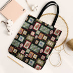 Aussie Birds Christmas La La Land Tote Bag Black Vintage Stamp Edition - Aussie Hoodie