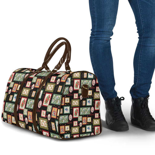 Aussie Birds Christmas La La Land Travel Bag Black Vintage Stamp Edition - Aussie Hoodie
