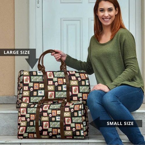 Aussie Birds Christmas La La Land Travel Bag Black Vintage Stamp Edition - Aussie Hoodie