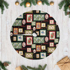 Aussie Birds Christmas La La Land Tree Skirt Black Vintage Stamp Edition - Aussie Hoodie
