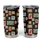 Aussie Birds Christmas La La Land Tumbler Cup Black Vintage Stamp Edition - Aussie Hoodie