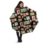 Aussie Birds Christmas La La Land Umbrella Black Vintage Stamp Edition - Aussie Hoodie