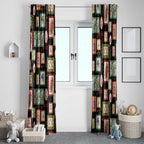 Aussie Birds Christmas La La Land Window Curtain Black Vintage Stamp Edition - Aussie Hoodie