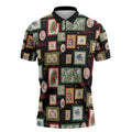 Aussie Birds Christmas La La Land Zipper Polo Shirt Black Vintage Stamp Edition - Aussie Hoodie