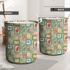 Aussie Birds Christmas La La Land Laundry Basket Green Vintage Stamp Edition - Aussie Hoodie