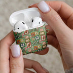 Aussie Birds Christmas La La Land AirPods Case Green Vintage Stamp Edition - Aussie Hoodie