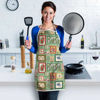 Aussie Birds Christmas La La Land Apron Green Vintage Stamp Edition - Aussie Hoodie