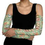 Aussie Birds Christmas La La Land Arm Sleeves Green Vintage Stamp Edition - Aussie Hoodie