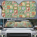 Aussie Birds Christmas La La Land Auto Sun Shade Green Vintage Stamp Edition - Aussie Hoodie