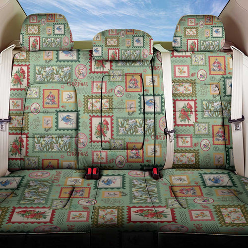 Aussie Birds Christmas La La Land Back Car Seat Cover Green Vintage Stamp Edition - Aussie Hoodie