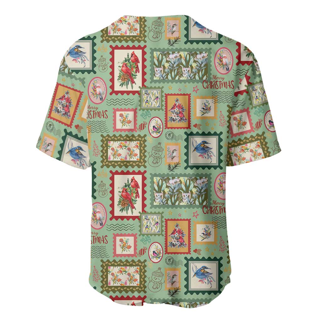 Aussie Birds Christmas La La Land Baseball Jersey Green Vintage Stamp Edition - Aussie Hoodie