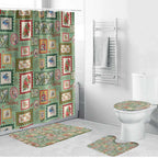 Aussie Birds Christmas La La Land Bathroom Set Green Vintage Stamp Edition - Aussie Hoodie