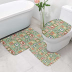 Aussie Birds Christmas La La Land Bathroom Set Green Vintage Stamp Edition - Aussie Hoodie