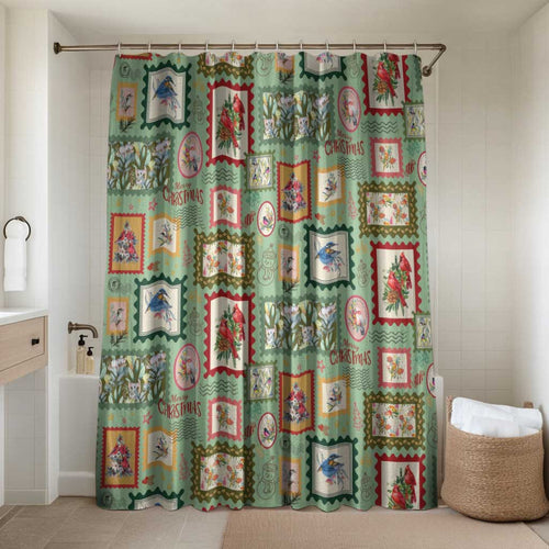 Aussie Birds Christmas La La Land Bathroom Set Green Vintage Stamp Edition - Aussie Hoodie
