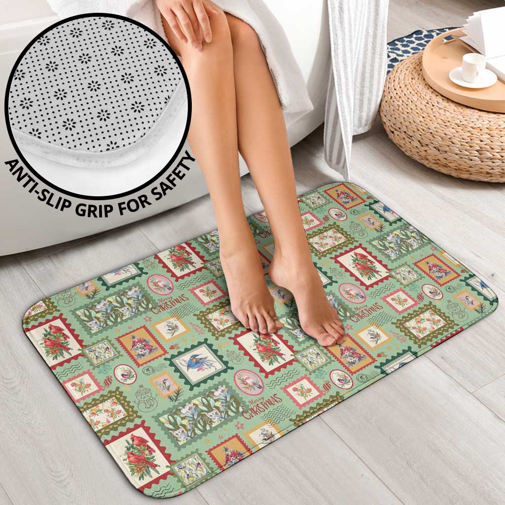 Aussie Birds Christmas La La Land Bathroom Set Green Vintage Stamp Edition - Aussie Hoodie