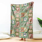 Aussie Birds Christmas La La Land Blanket Green Vintage Stamp Edition - Aussie Hoodie