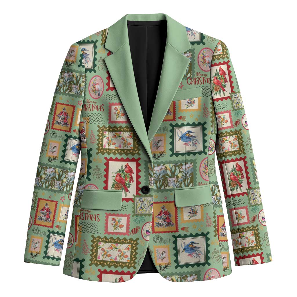 Aussie Birds Christmas La La Land Blazer Green Vintage Stamp Edition - Aussie Hoodie