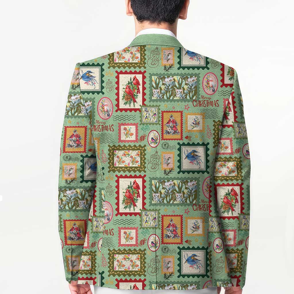 Aussie Birds Christmas La La Land Blazer Green Vintage Stamp Edition - Aussie Hoodie