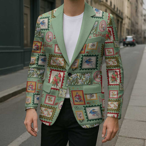 Aussie Birds Christmas La La Land Blazer Green Vintage Stamp Edition - Aussie Hoodie