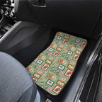 Aussie Birds Christmas La La Land Car Mats Green Vintage Stamp Edition - Aussie Hoodie
