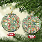 Aussie Birds Christmas La La Land Ceramic Ornament Green Vintage Stamp Edition - Aussie Hoodie