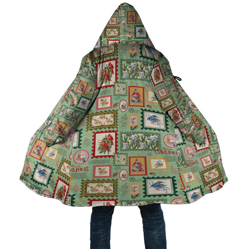 Aussie Birds Christmas La La Land Cloak Green Vintage Stamp Edition - Aussie Hoodie