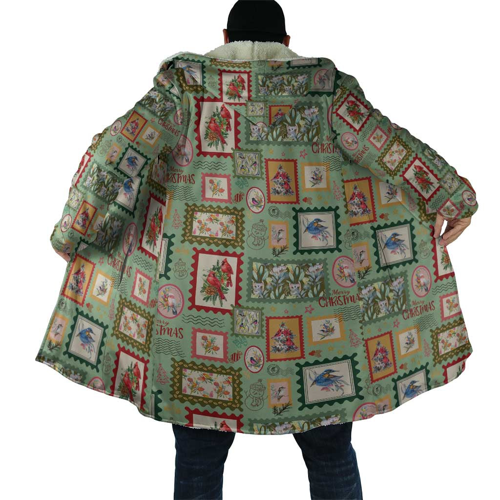 Aussie Birds Christmas La La Land Cloak Green Vintage Stamp Edition - Aussie Hoodie