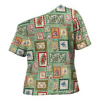 Aussie Birds Christmas La La Land Cross Shoulder Shirt Green Vintage Stamp Edition - Aussie Hoodie