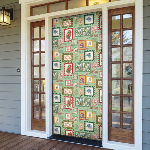 Aussie Birds Christmas La La Land Door Cover Green Vintage Stamp Edition - Aussie Hoodie